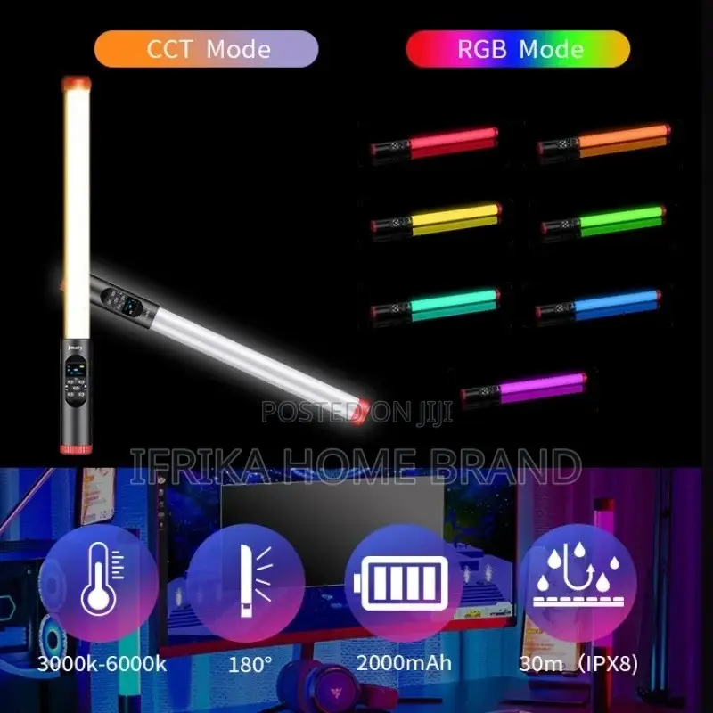 LED Fill Light Portable Photography Stick Light RGB Handheld