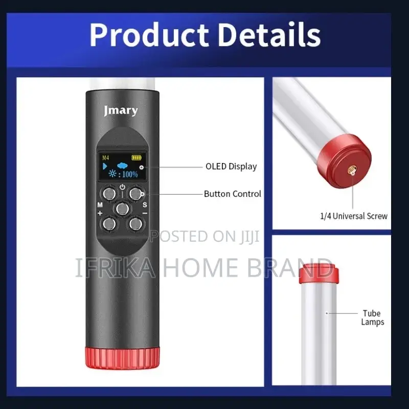 LED Fill Light Portable Photography Stick Light RGB Handheld