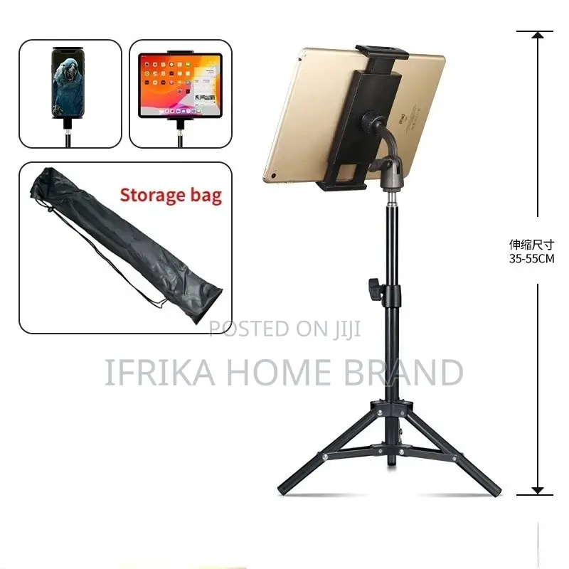 Adjustable Tablet Tripod Floor Stand Holder Mount Support