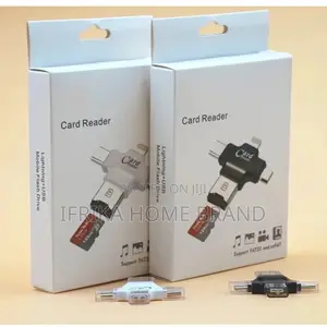 4 in 1 Type-C/Lightning/Micro USB/USB 2.0 Memory Card Reader