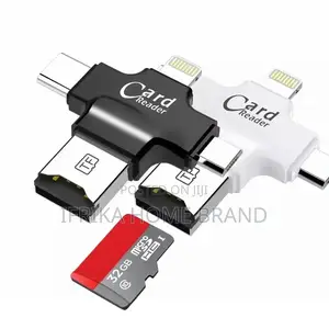 4 in 1 Type-C/Lightning/Micro USB/USB 2.0 Memory Card Reader
