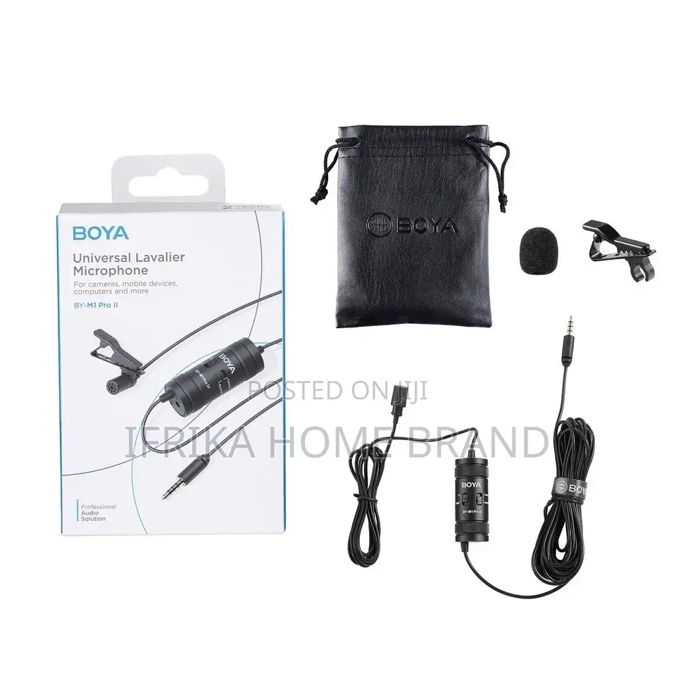 BOYA 3.5mm Lavalier Lapel Clip Microphone for Mobile Phone
