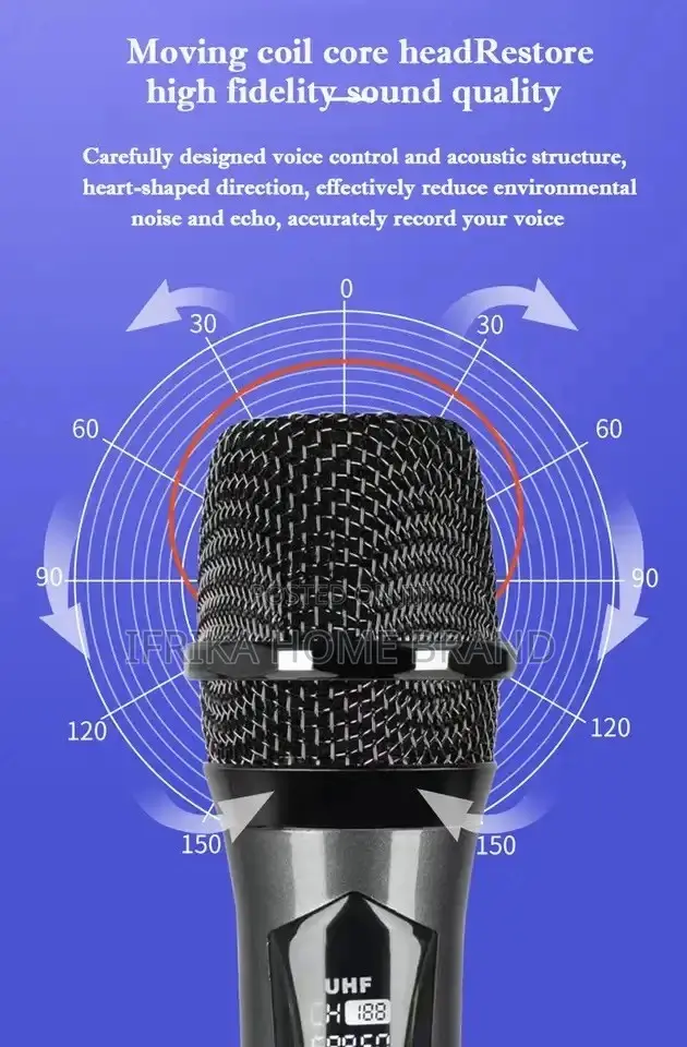 Karaoke Wireless Microphone Dynamic VHF Handheld