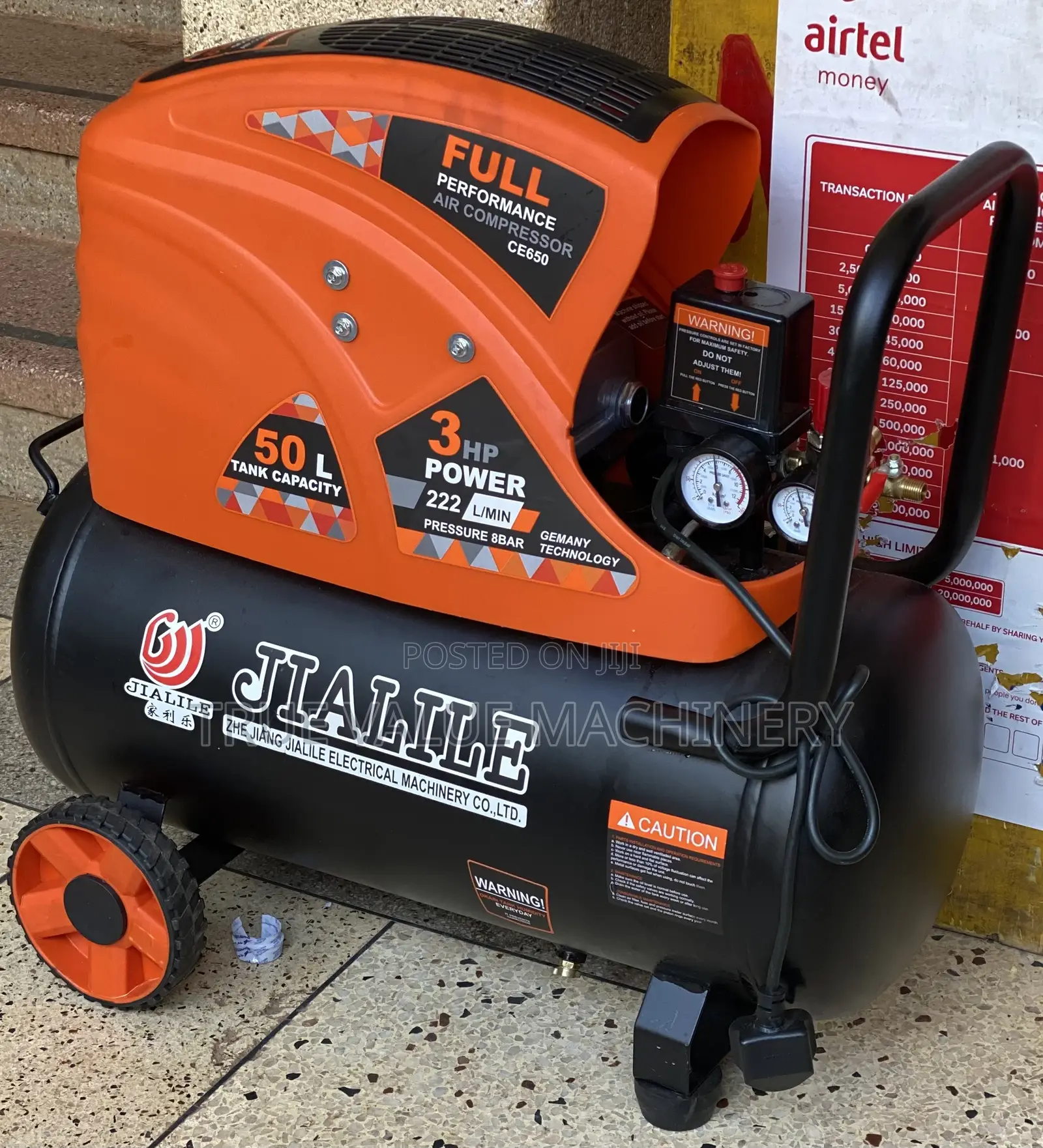 Air Compressor 50 Litres 3 Hp