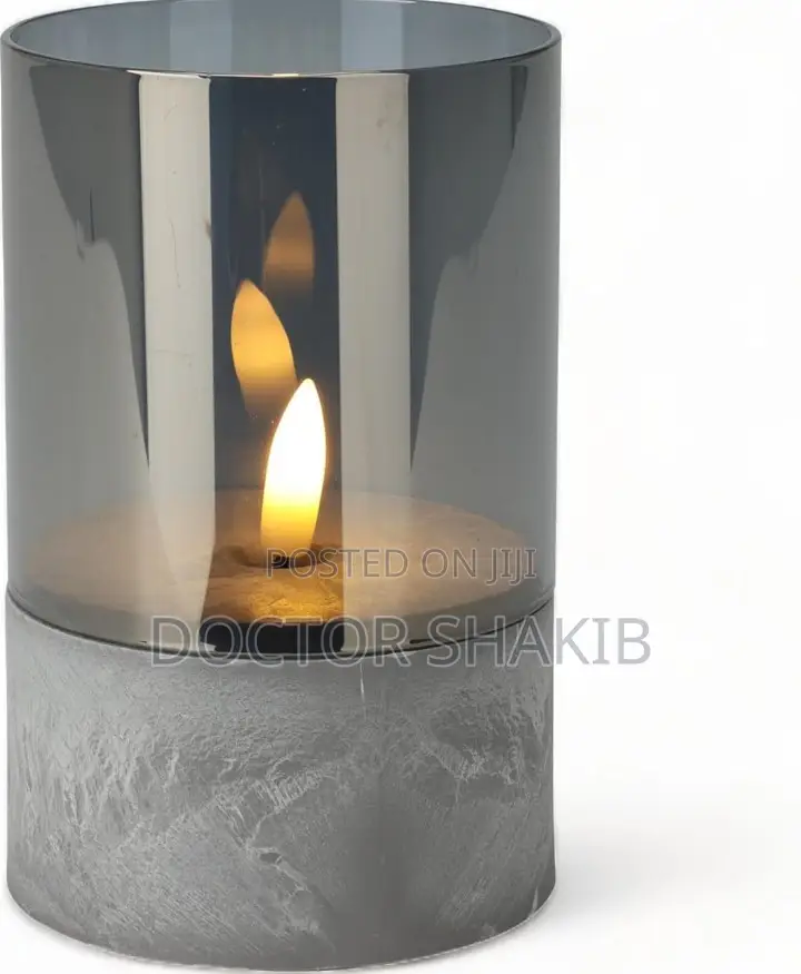 Elegant Led Candle in Glass
