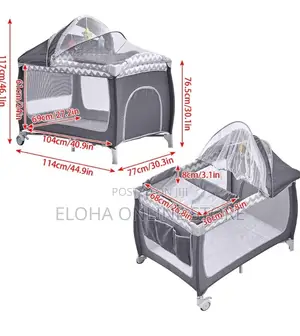 Folding Travel Baby Cot With Bag