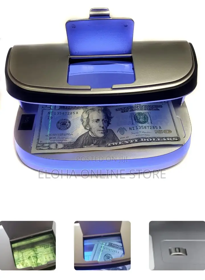 Portable Rechargeable Fake Money Detector Machine