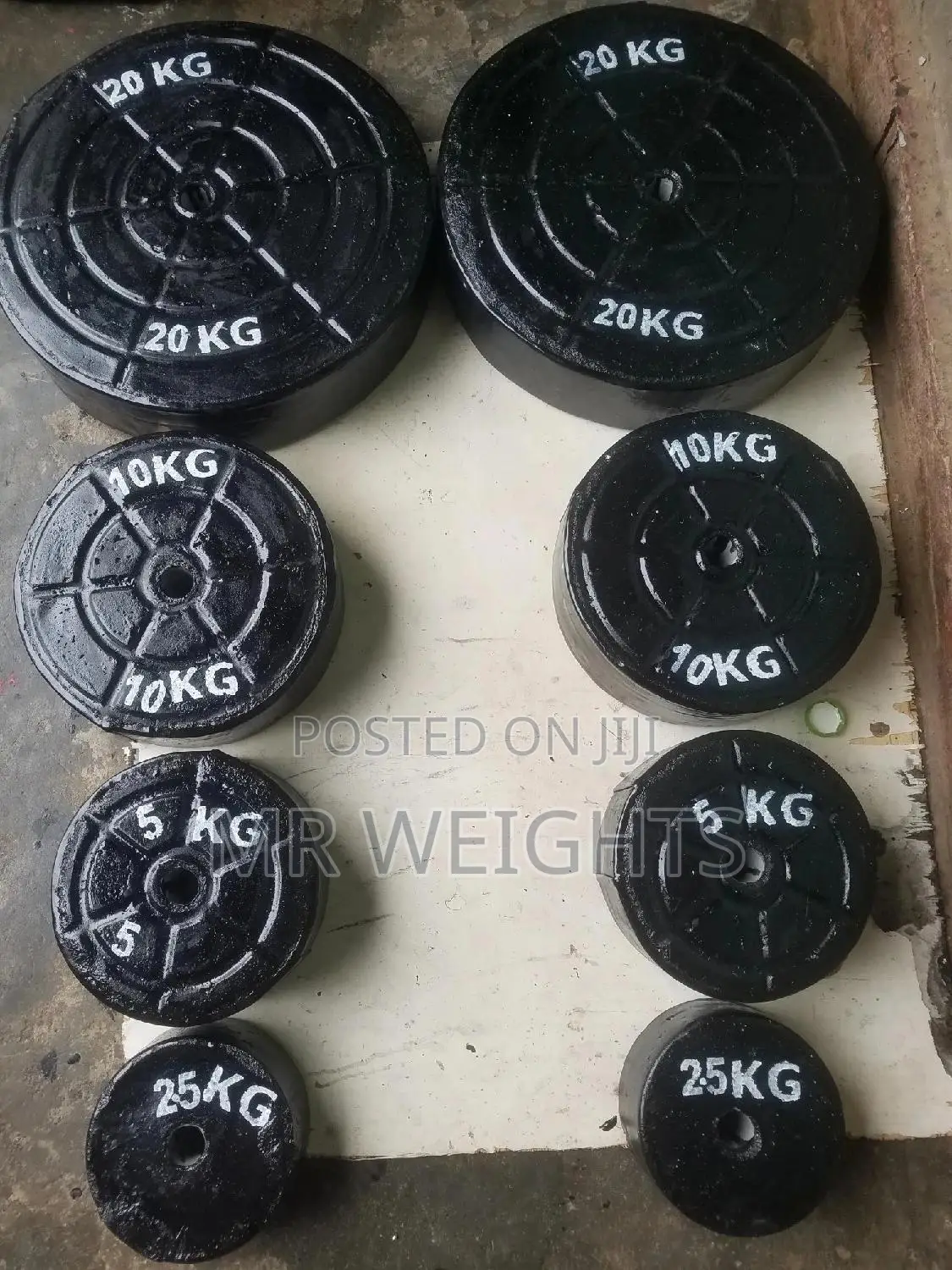 Concrete Barbell Plates