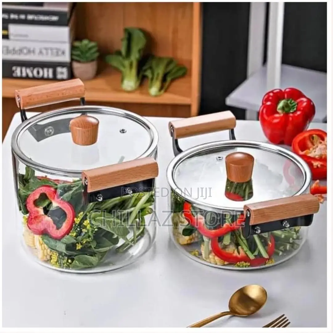 5litre Glass Saucepan With Lid for Cooking Glass Pot