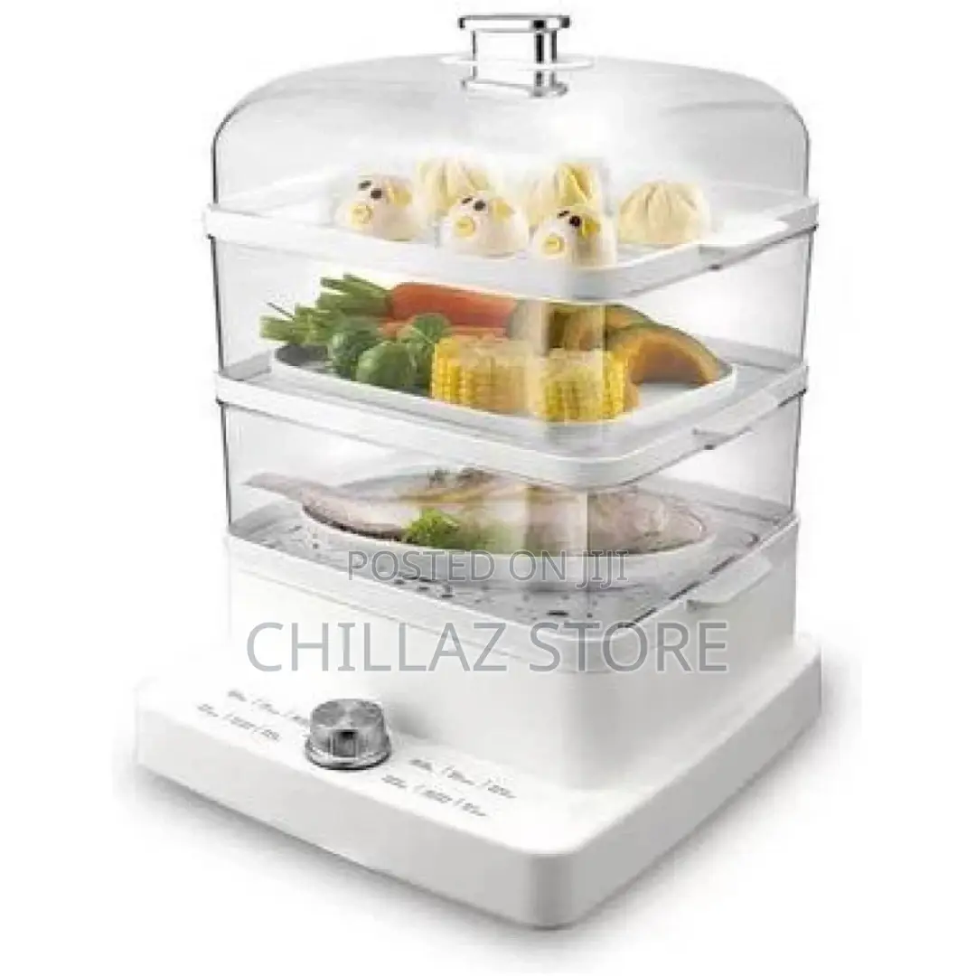 DSP 1300ML3 Tier Electric Vegetable Food Steamercooking Pot-