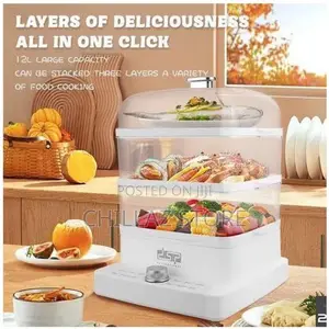 DSP 1300ML3 Tier Electric Vegetable Food Steamercooking Pot-