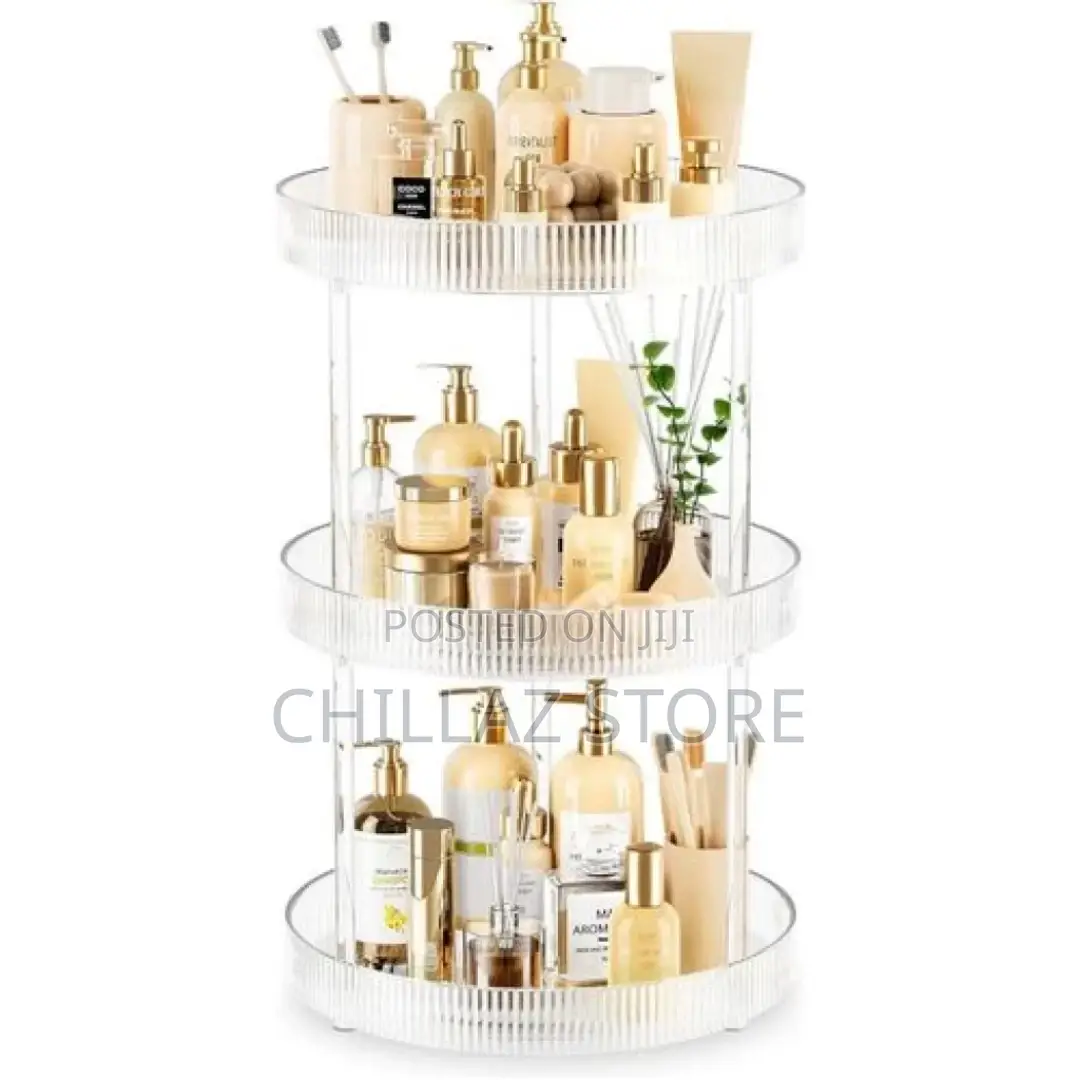 Vanity Spinning Tray 3-Tier Turntable Spice Rack