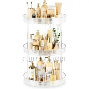 Vanity Spinning Tray 3-Tier Turntable Spice Rack