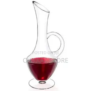 Modern Clear Glass Elegant Carafe Wine Decanter