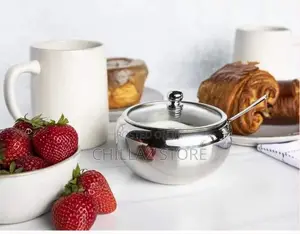 Dish Clear Glass Lid Storage for Salt, Candy, Coffee Box