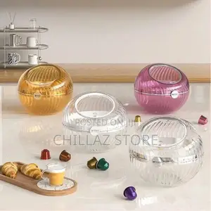 Transparent Spherical Coffee Capsule Holder