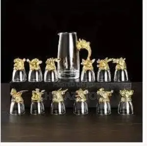 Wine Carafe Twelve Zodiac Signs Tumblers Glasses