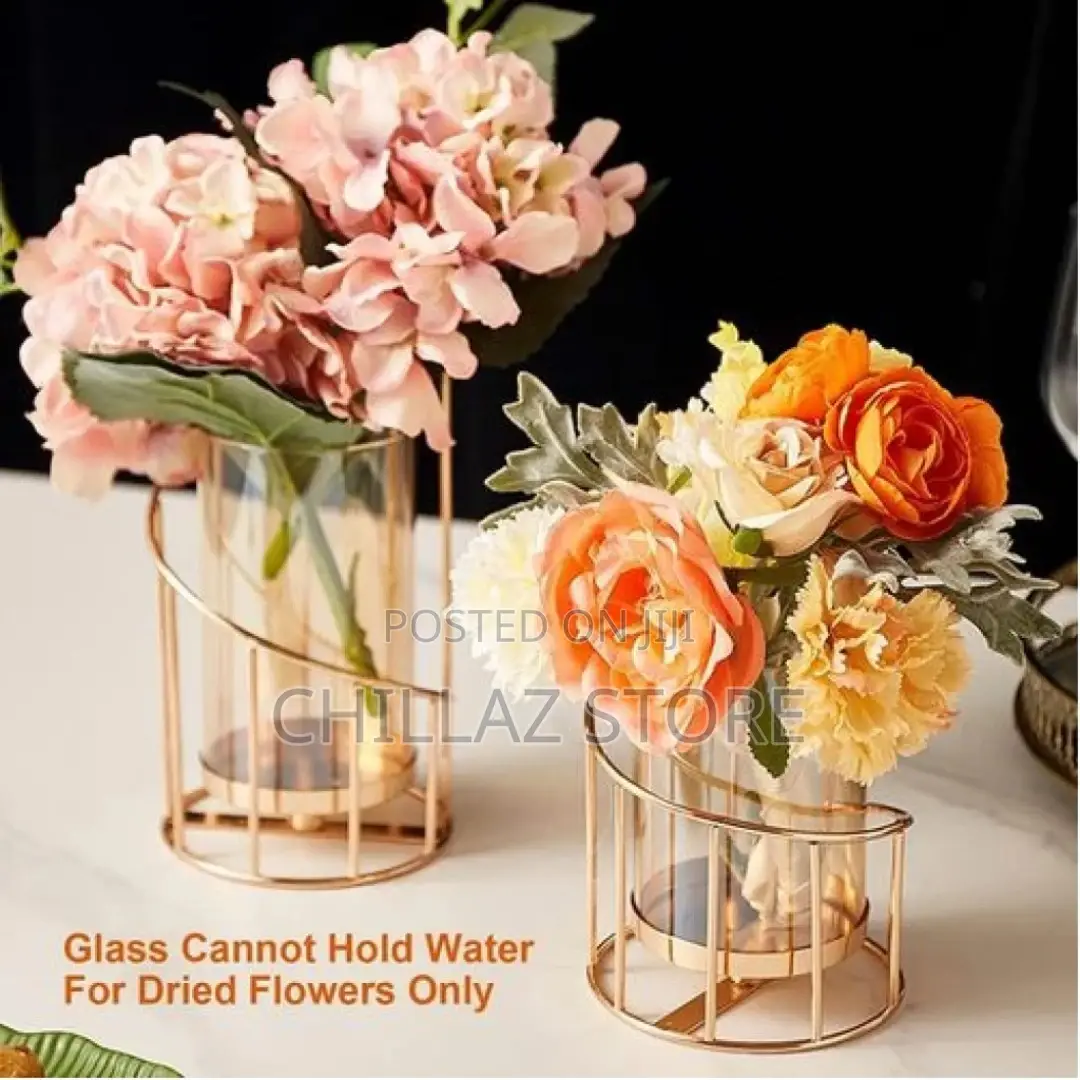 Geometric Pillar Candle Holder Decorative Candle Stand Metal
