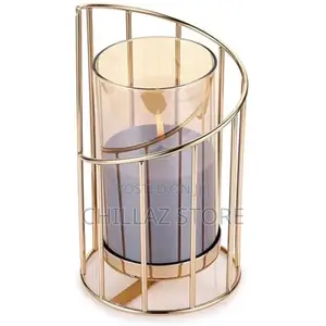 Geometric Pillar Candle Holder Decorative Candle Stand Metal