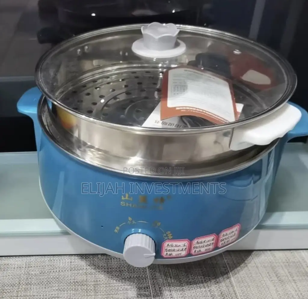 Non Stick Double Layer Electric Cooking Pot
