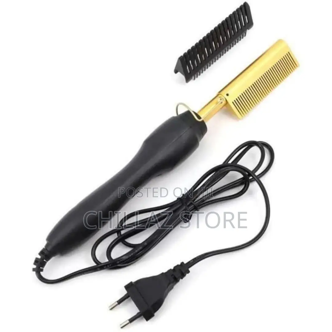 Electric Hot Comb Hair Straightener