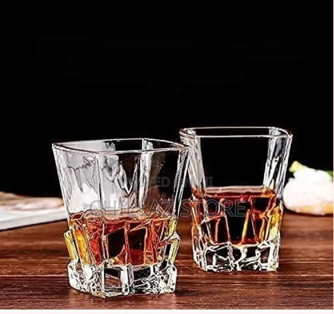 Premium Crystal Clear 7pcs Bar Set, 1 Decanter Bottle(