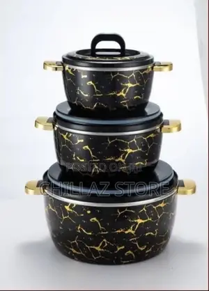 3-Piece Thermal Casserole Dish Set With Lids,