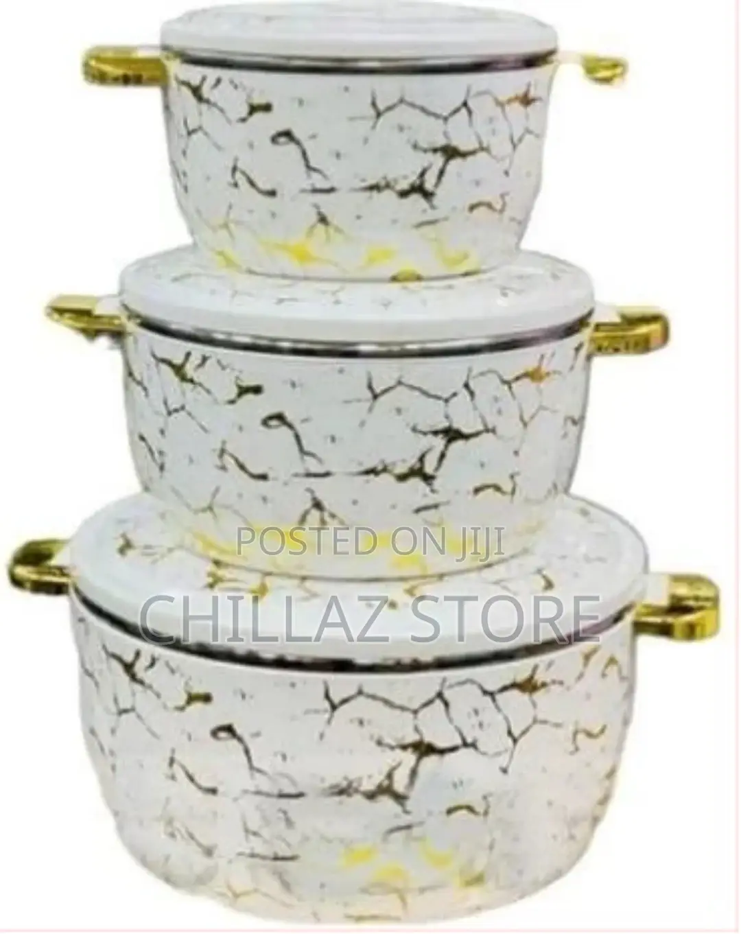 3-Piece Thermal Casserole Dish Set With Lids,