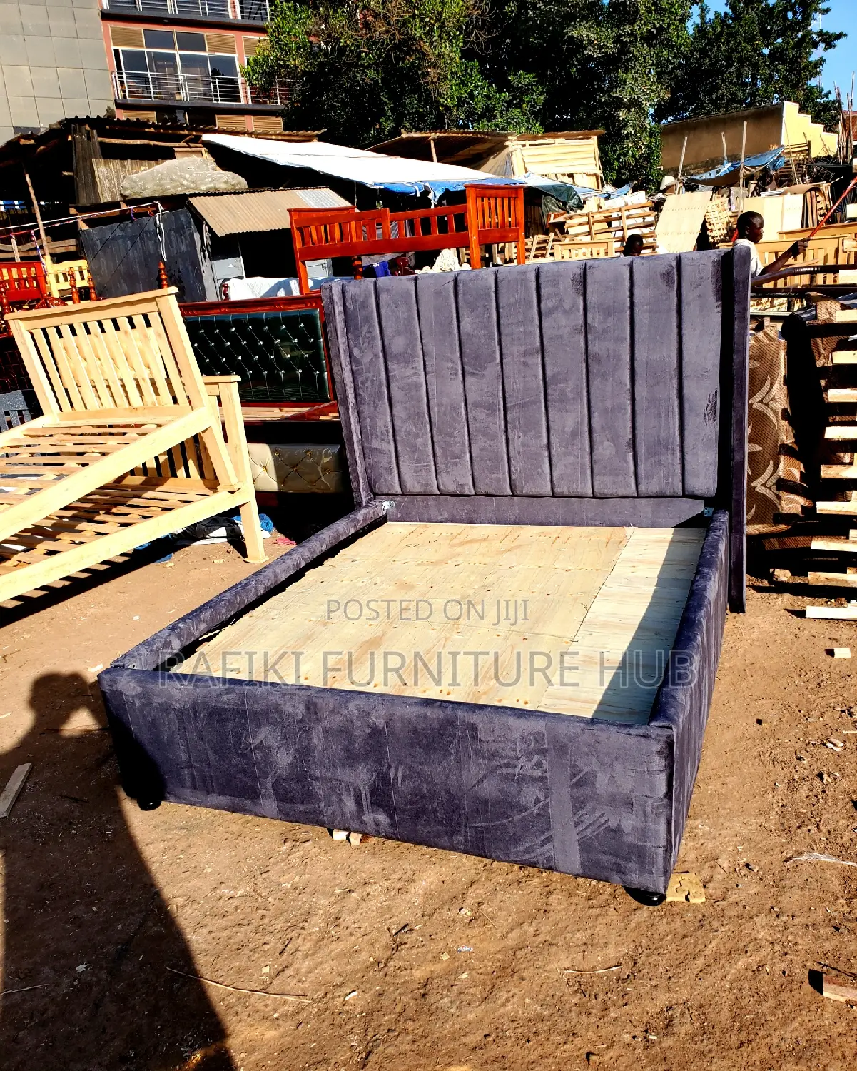 Fabric Bed / 6by6 Bed / Wooden Bed / Good / Best Furniture