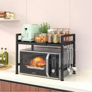 Extendable Microwave Oven Rack, Adjustable Microwave/Toaster