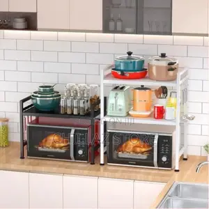 Extendable Microwave Oven Rack, Adjustable Microwave/Toaster