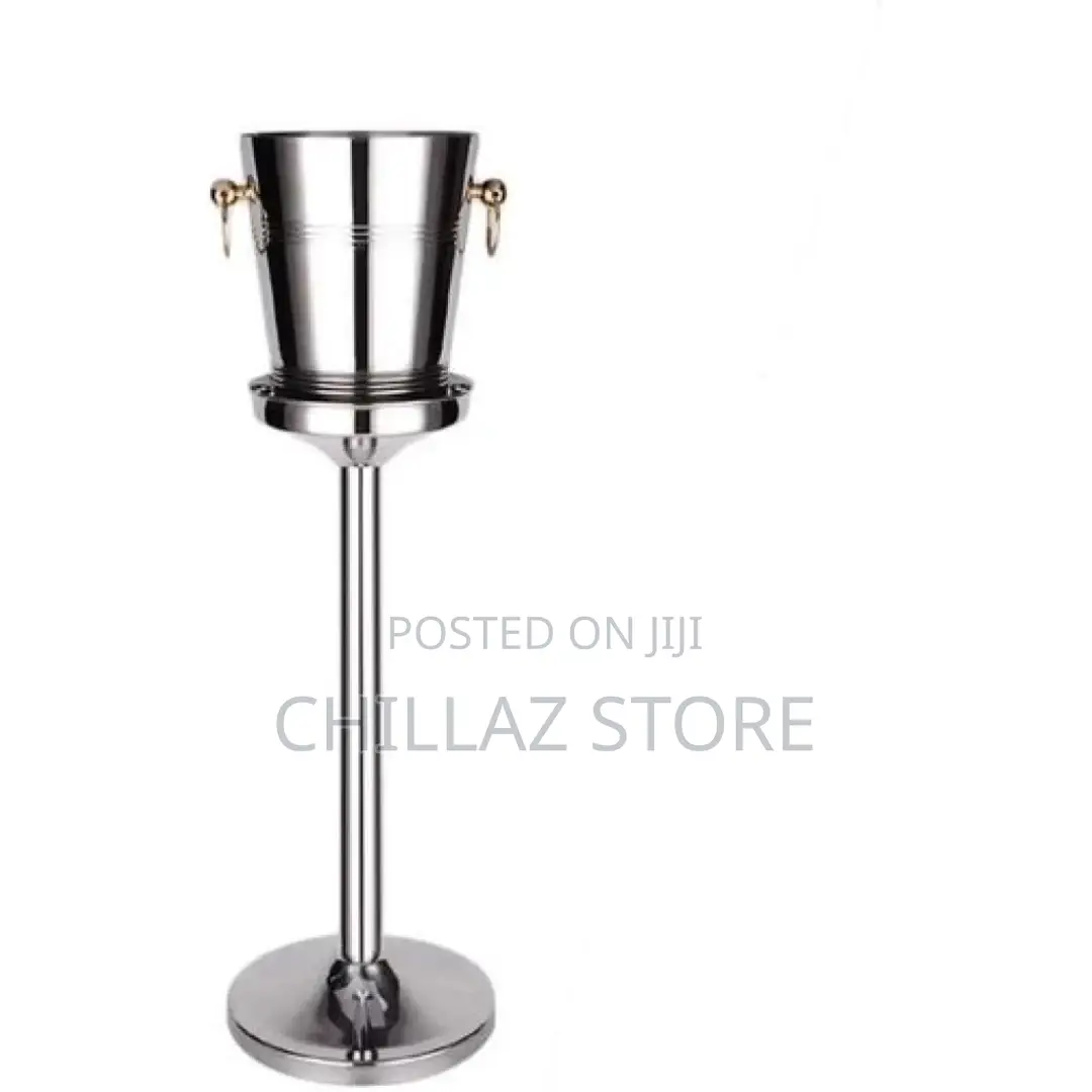Commercial Stainless Steel Ice Bucket Stand Holder