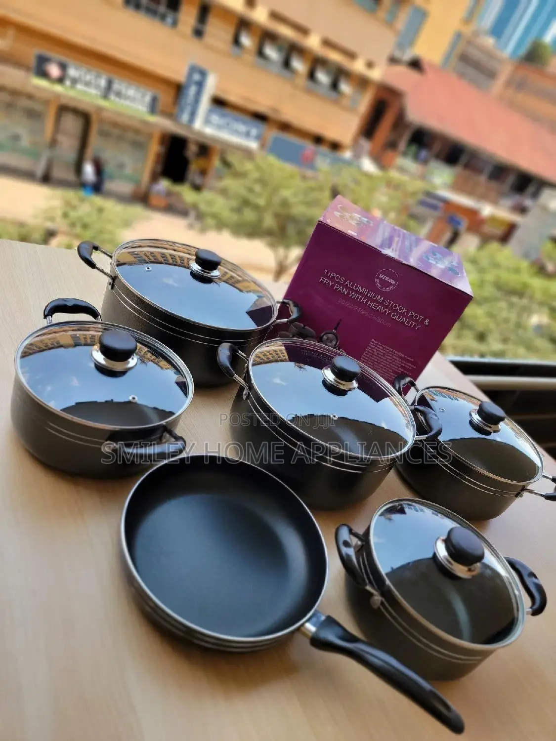 Seamann 11pcs Aluminum Saucepans