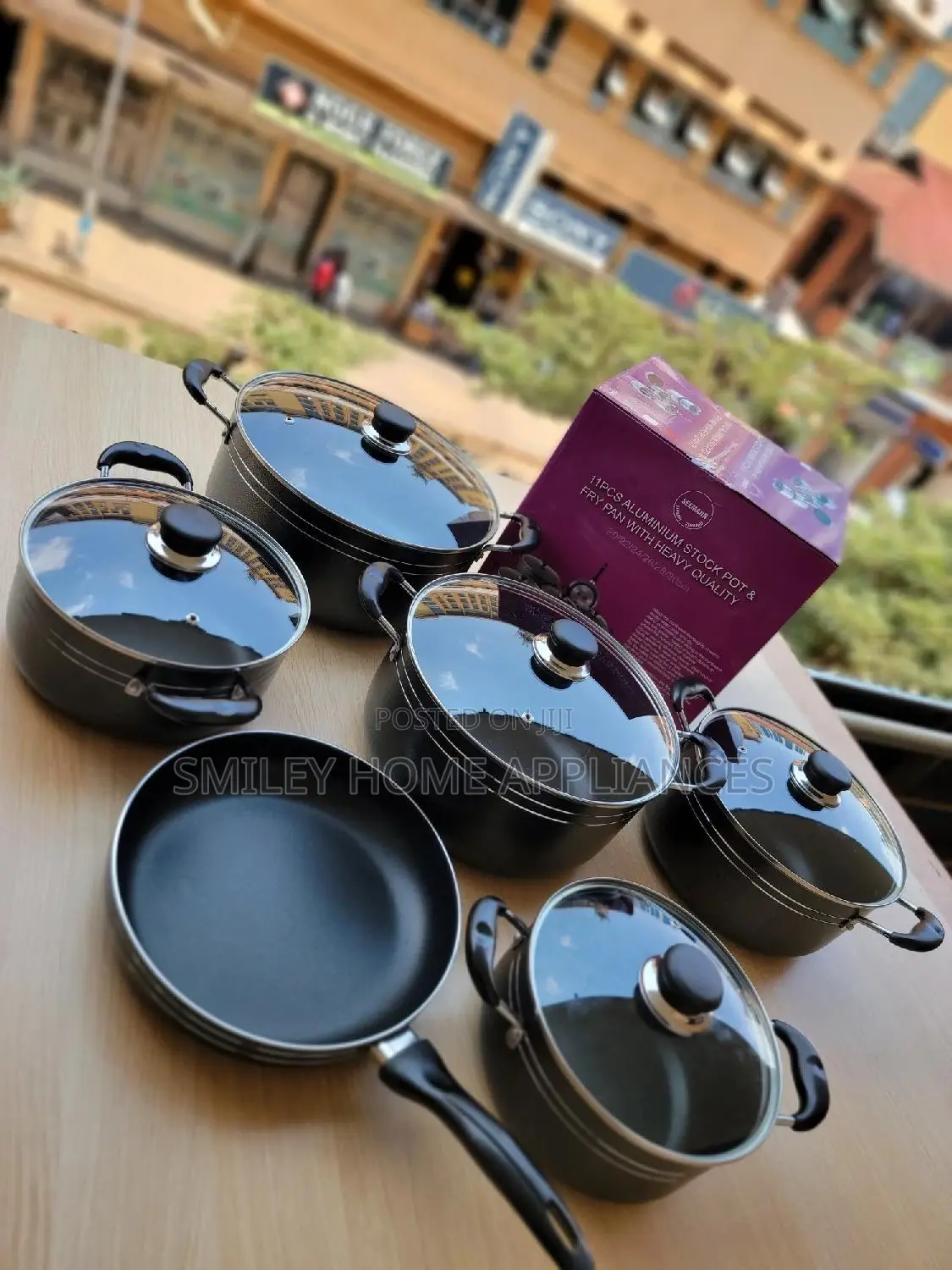 Seamann 11pcs Aluminum Saucepans