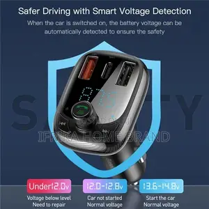 Car Fast Charger With LED Digital Display, Intelligent