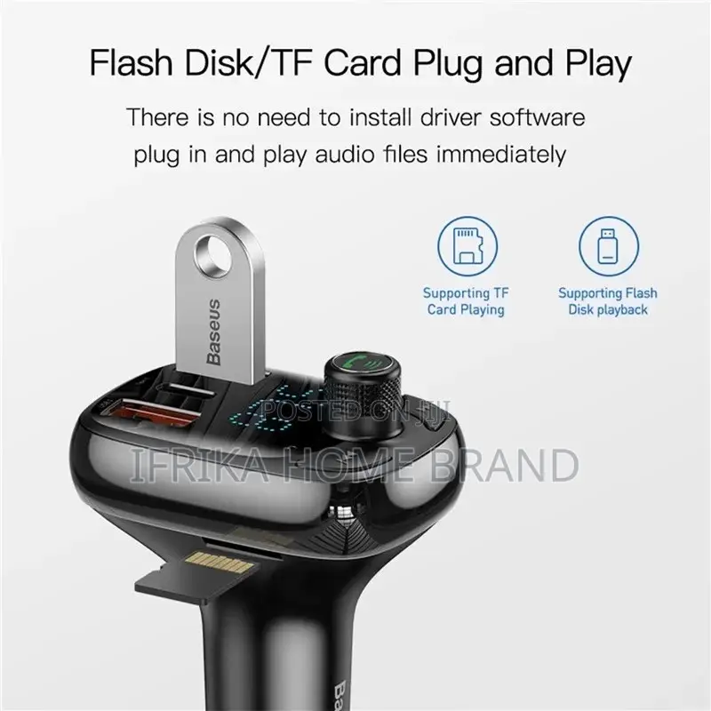Car Fast Charger With LED Digital Display, Intelligent
