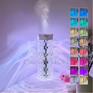Crystal Lamp Air Humidifier Color Night Light Touch Lamp