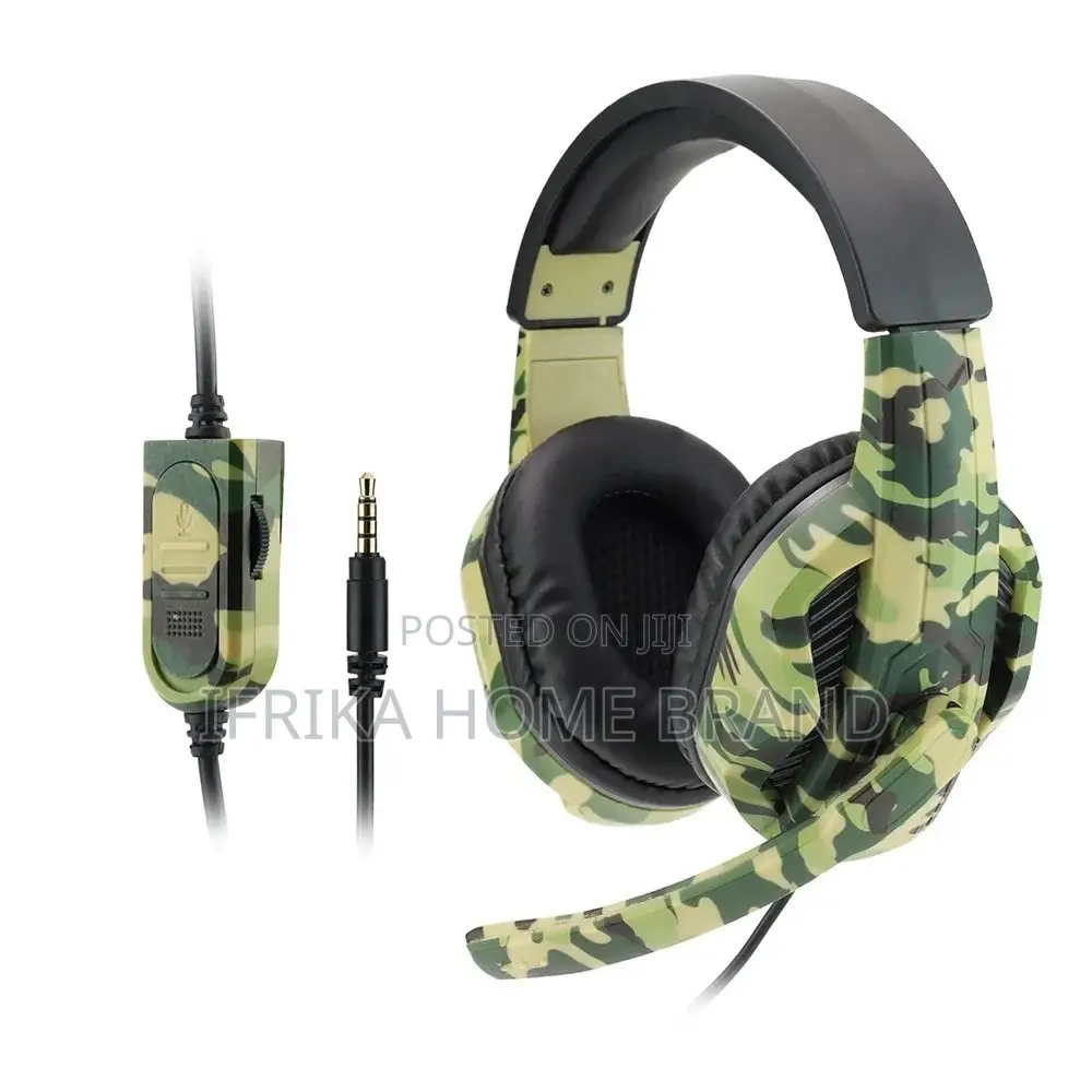 3.5MM Camouflage Gaming Headset Professional Gamer Computer