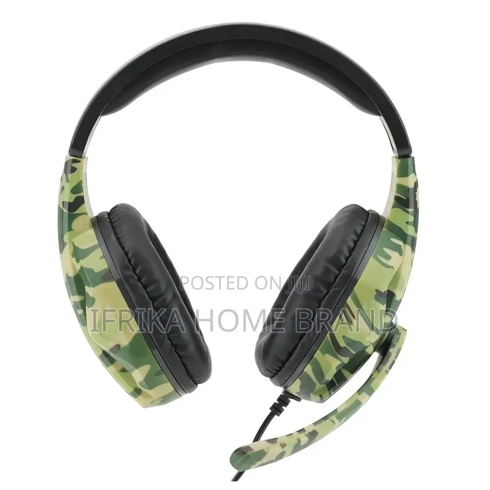 3.5MM Camouflage Gaming Headset Professional Gamer Computer