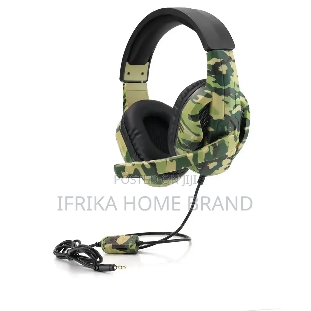 3.5MM Camouflage Gaming Headset Professional Gamer Computer