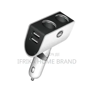 80W Multi-Function USB Car Charger Direct-Insert 90-Degree