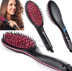 Electric Comb Brush 3-in-1 Ceramic Fast Hair Straightener