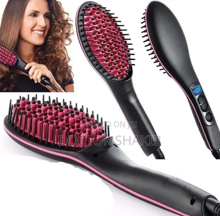 Electric Comb Brush 3-in-1 Ceramic Fast Hair Straightener
