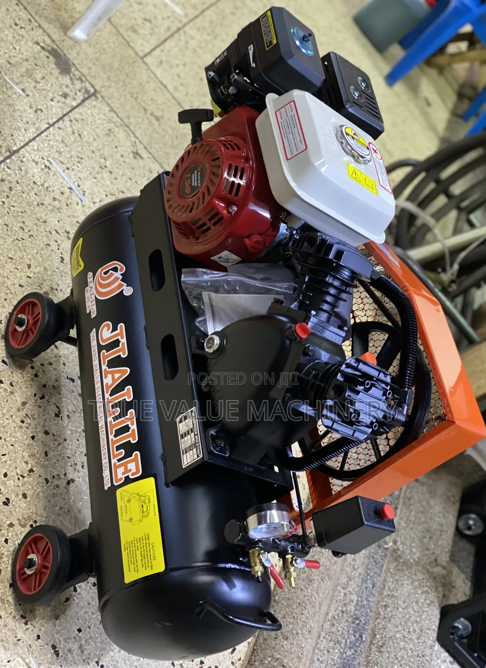 Air Compressor Petrol 50 Litres Double Piston