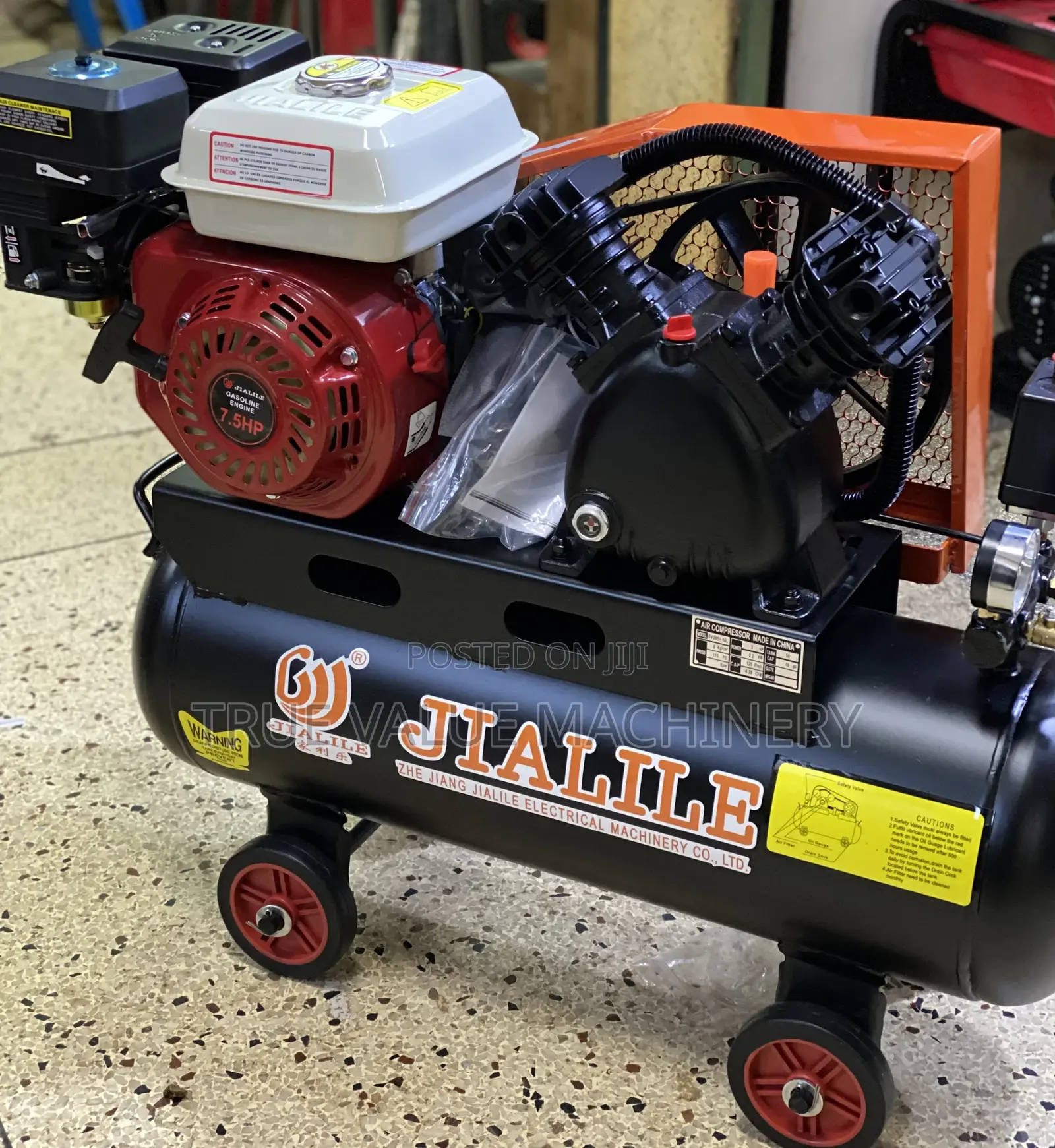 Air Compressor Petrol 50 Litres Double Piston