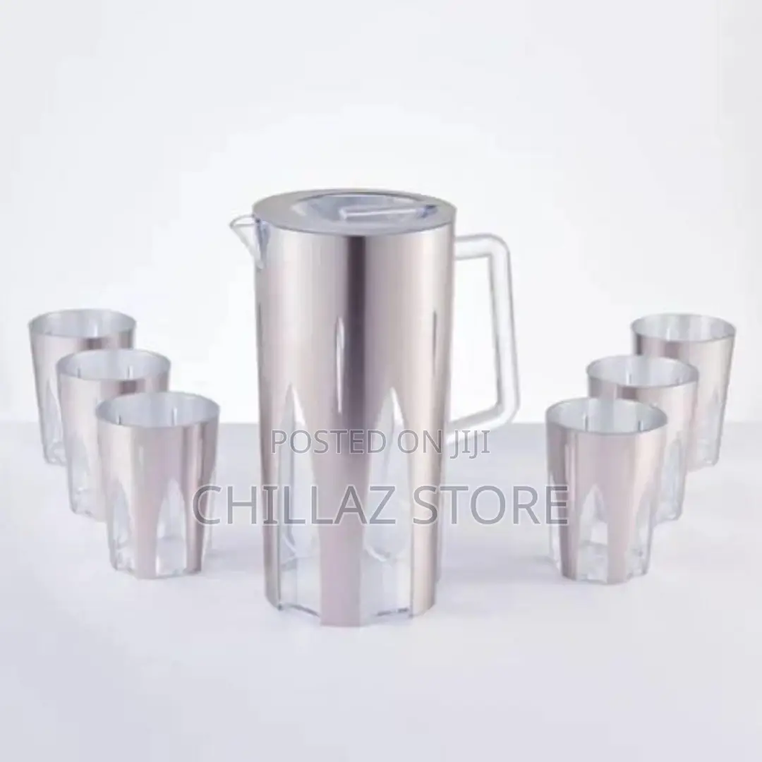 6 Pieces of Melamine Juice Tumblers Cups and 1piecejug Water