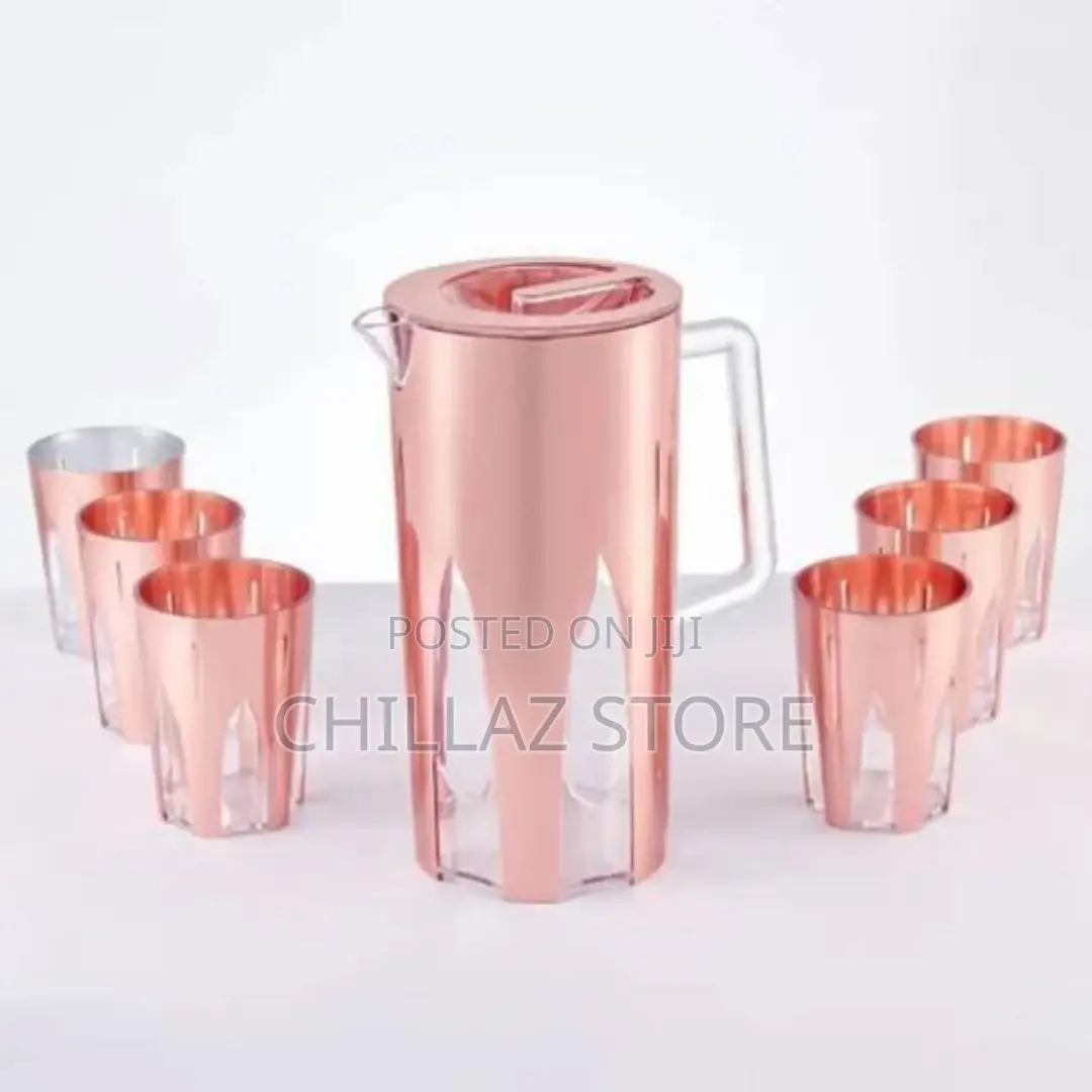 6 Pieces of Melamine Juice Tumblers Cups and 1piecejug Water