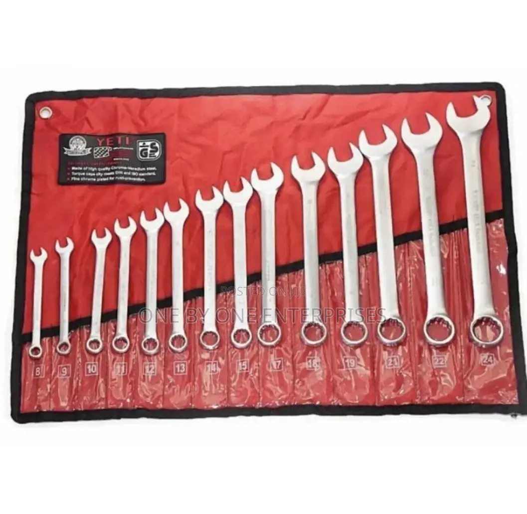 14pcs Combination Wrench Spanner Set USA Standard 8-24mm