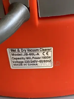 Vacuum Cleaner Wet and Dry 60litres (Italy Standard)