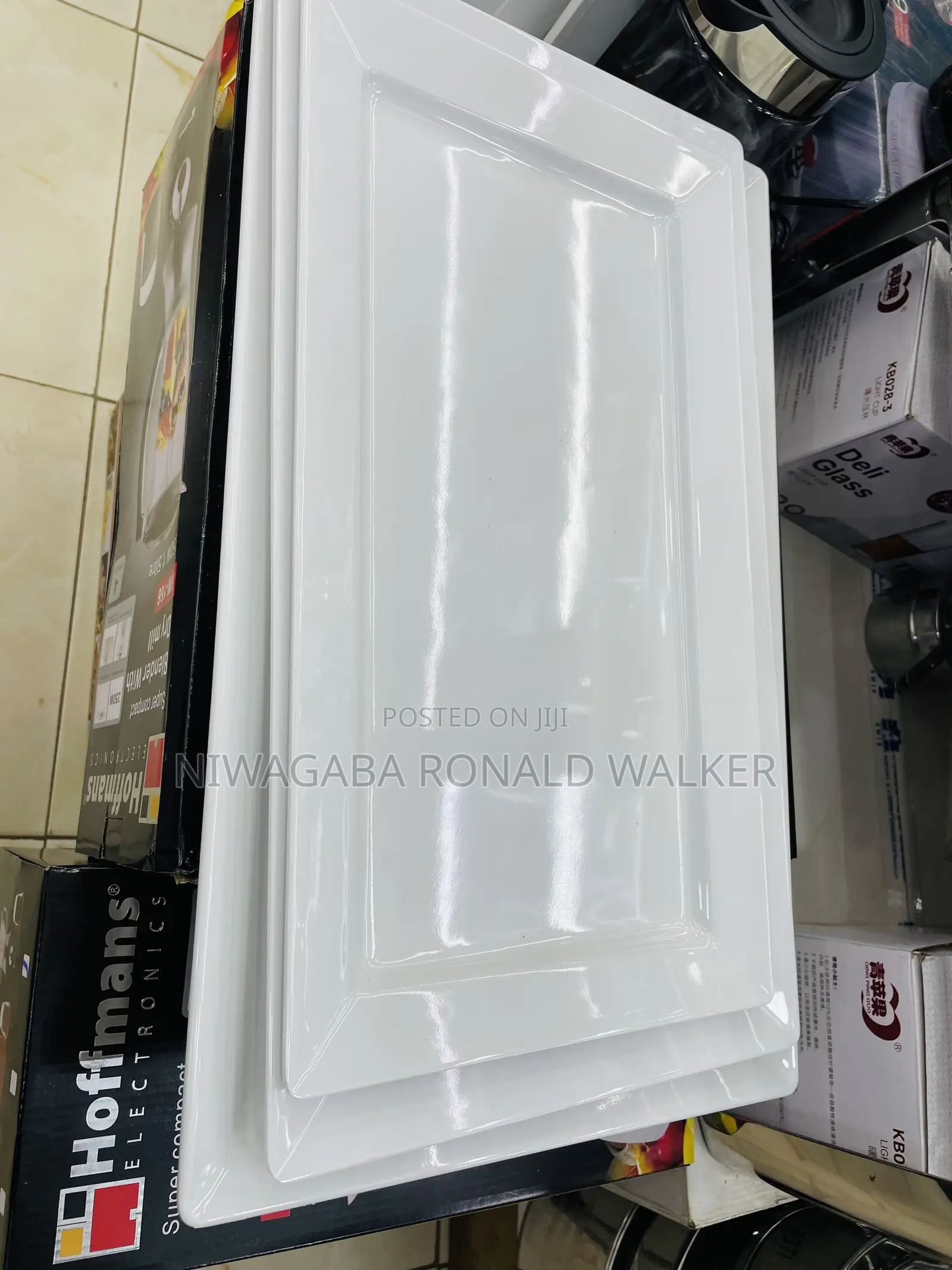 3pc Set of Heavy Duty Melamine Hotel Trays